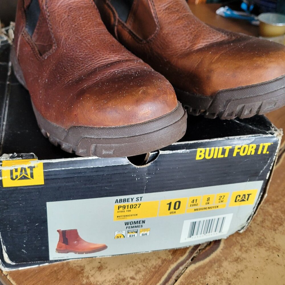 CAT wms steel toe work boot